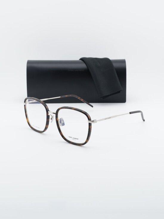 Saint Laurent SL440/F OPT 002 Square Eyeglasses 54mm – Havana main image 6
